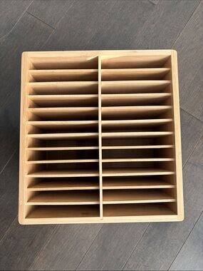 Bamboo Storage Organizer for Markers Pens Art Brushes, Home Class Office Decor